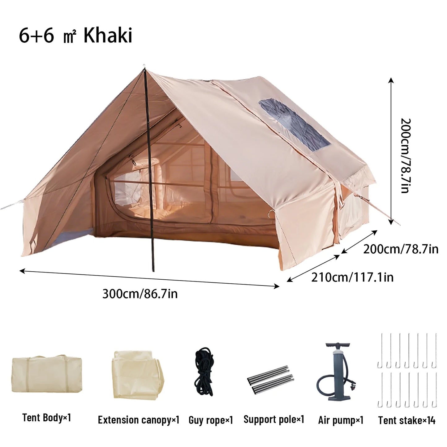 Inflatable Camping Tent Portable Four Season Tents
