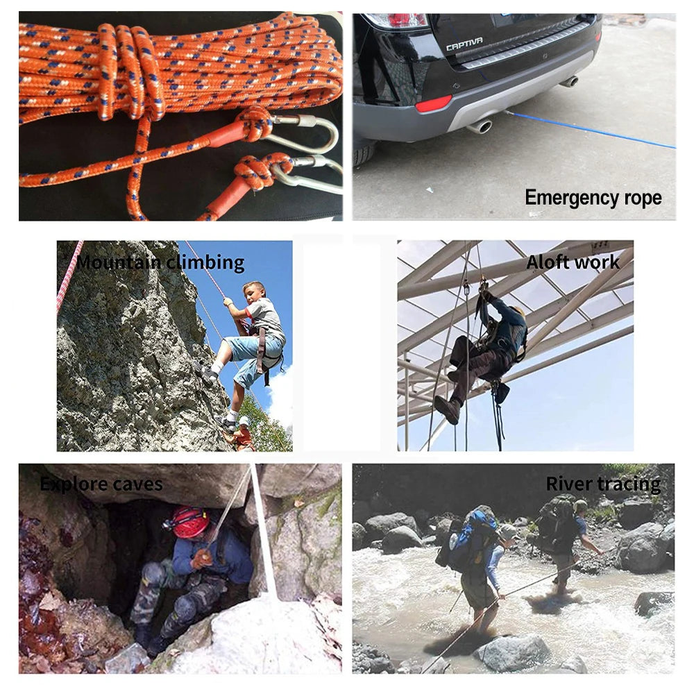 Climbing Rope Outdoor Emergency Rope 10m/20m/30m/50m