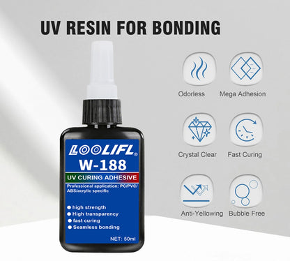 50ml transparent UV glue high strength