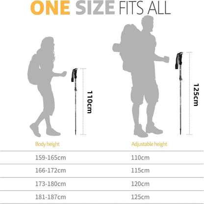 Super Light Trekking Poles Nordic Walking Stick