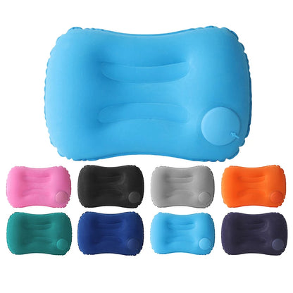 Press And Inflate Portable Neck Pillow