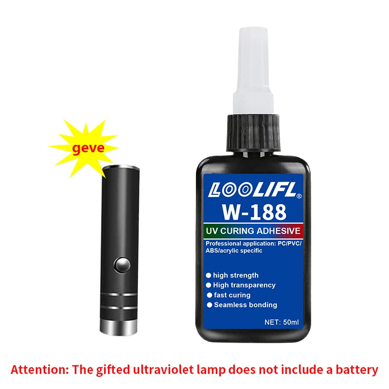 50ml transparent UV glue high strength