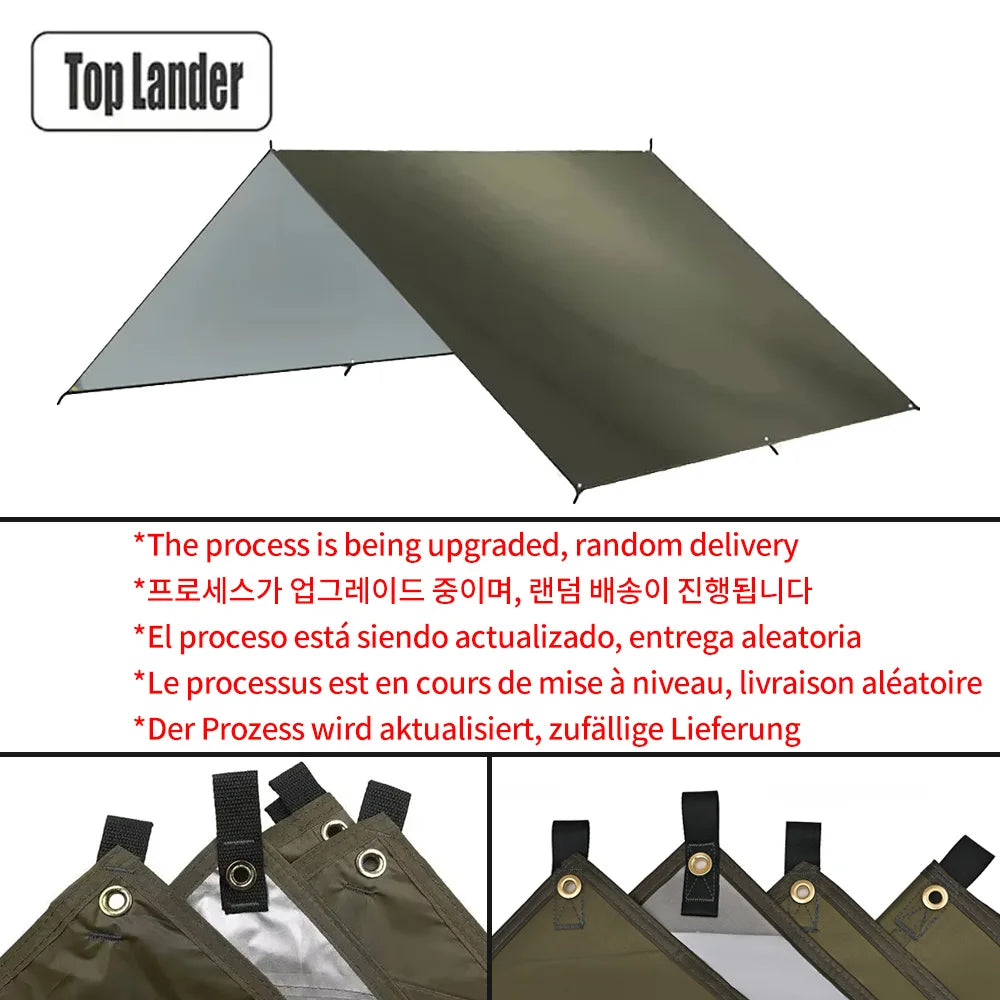 4x4m 5x3m 4x3m 3x3m Ultralight Waterproof Tarp