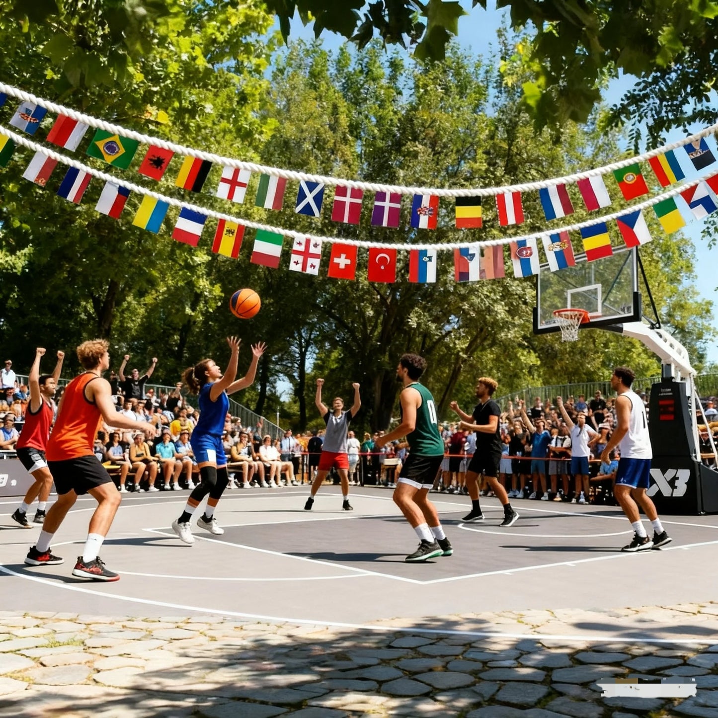 European Small Flags 12"