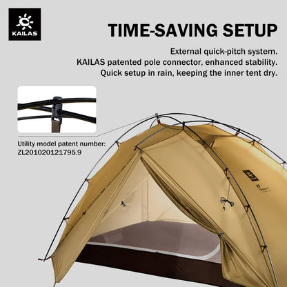 Ultralight Backpacking Tent 2 Person Double Layer