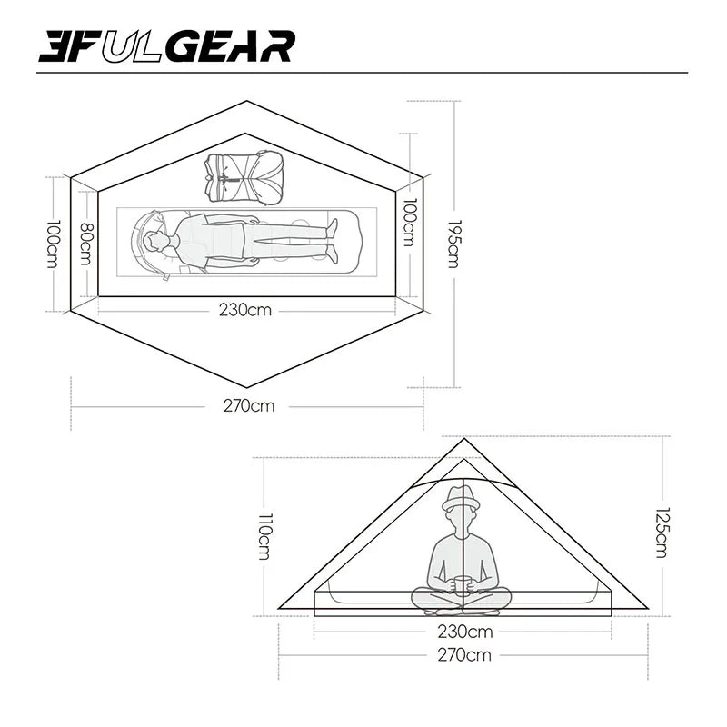 3 & 4 Season Tent Waterproof 1Person