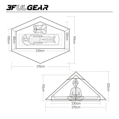 3 & 4 Season Tent Waterproof 1Person