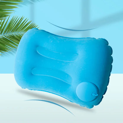 Press And Inflate Portable Neck Pillow
