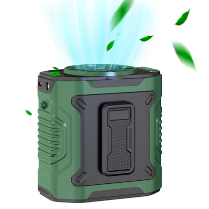 4000mAh Rechargeable Wearable Belt Clip Fan Portable