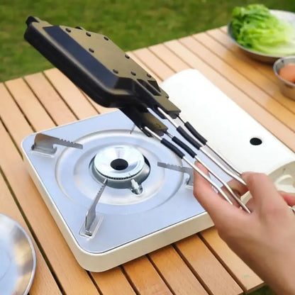 Double Sided Frying Pan Baking Pan Foldable