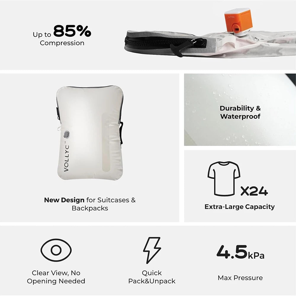 25L Vacuum Storage Bag Travel Backpack