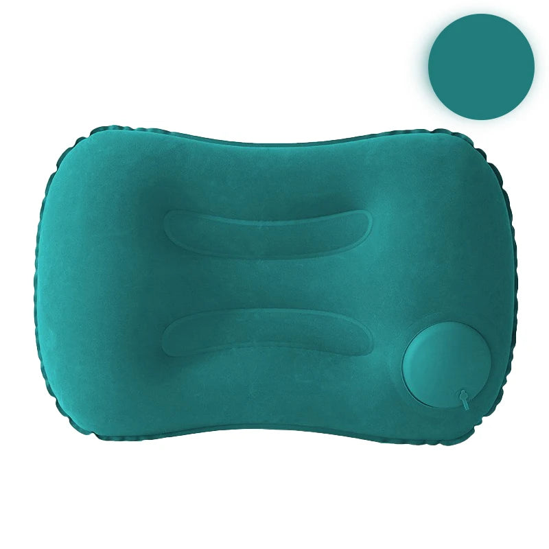 Press And Inflate Portable Neck Pillow