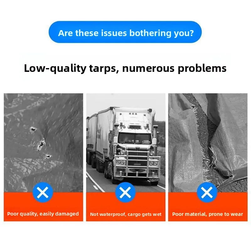 Silver Waterproof Plastic Cloth Outdoor Tarpaulin