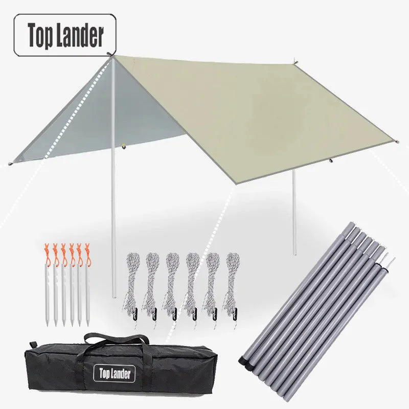 4x4m 5x3m 4x3m 3x3m Ultralight Waterproof Tarp