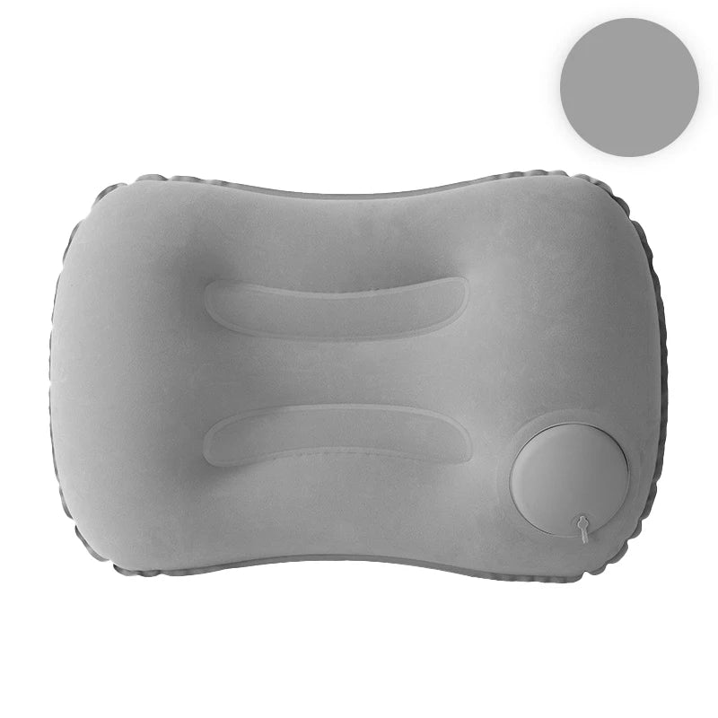 Press And Inflate Portable Neck Pillow