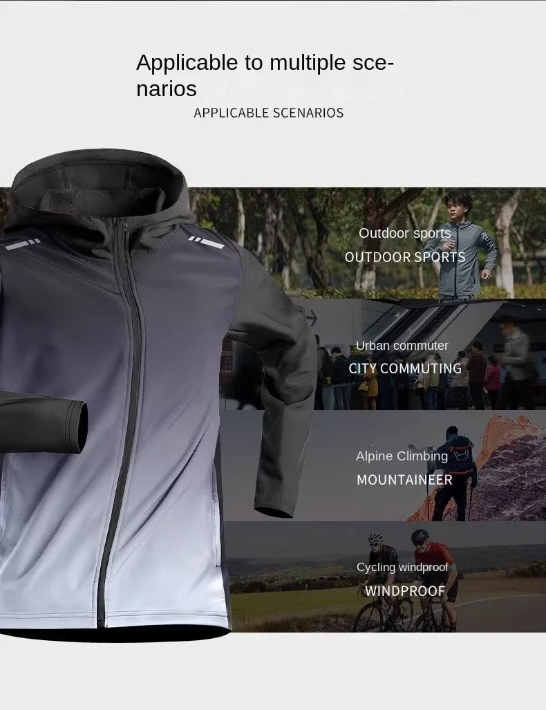 Men's running jacket quick drying sports windbreaker