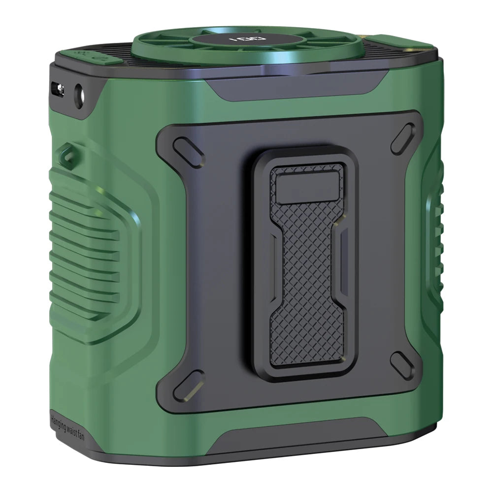 4000mAh Rechargeable Wearable Belt Clip Fan Portable