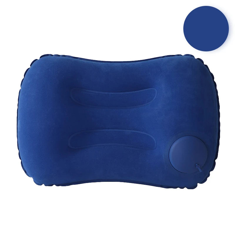Press And Inflate Portable Neck Pillow