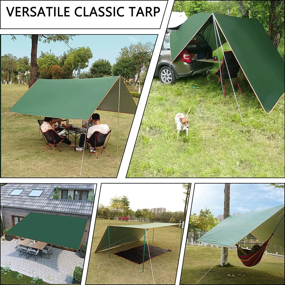 4x4m 5x3m 4x3m 3x3m Ultralight Waterproof Tarp