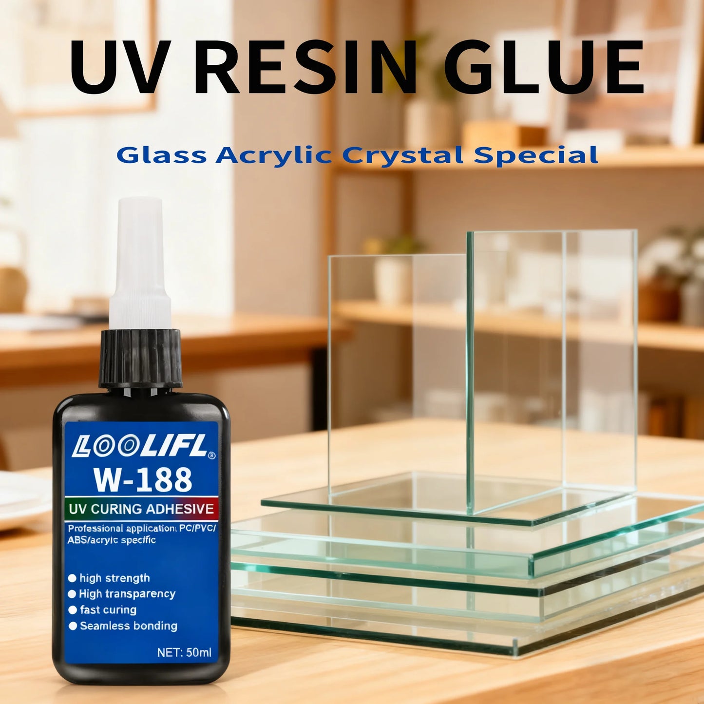 50ml transparent UV glue high strength